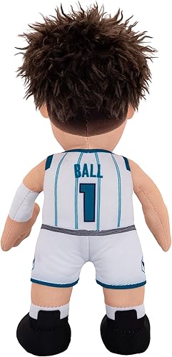 Miniatura 5 de Bleacher Creatures Charlotte Hornets LaMelo Ball - Figura de peluche de la NBA de 10 pulgadas, una superestrella para jugar o exhibir