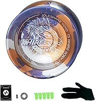 Vista 11 de LIXADA Yoyo Ball Aleación de aluminio con rodamientos sensibles y no respondentes+cuerda Yoyo+guante, juego de bolas de yoyo profesional portátil