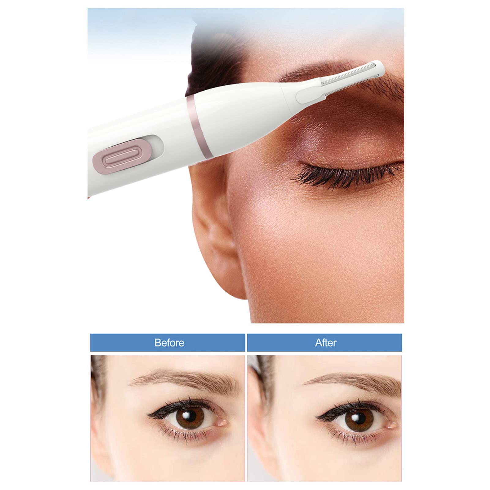 Maquinilla de Afeitar Eléctrica para Mujer 5 en 1, Maquinillas de Afeitar Eléctricas para Mujeres, Cabezales de Acero Inoxidable con Carga USB, Removedor de Vello Eléctrico