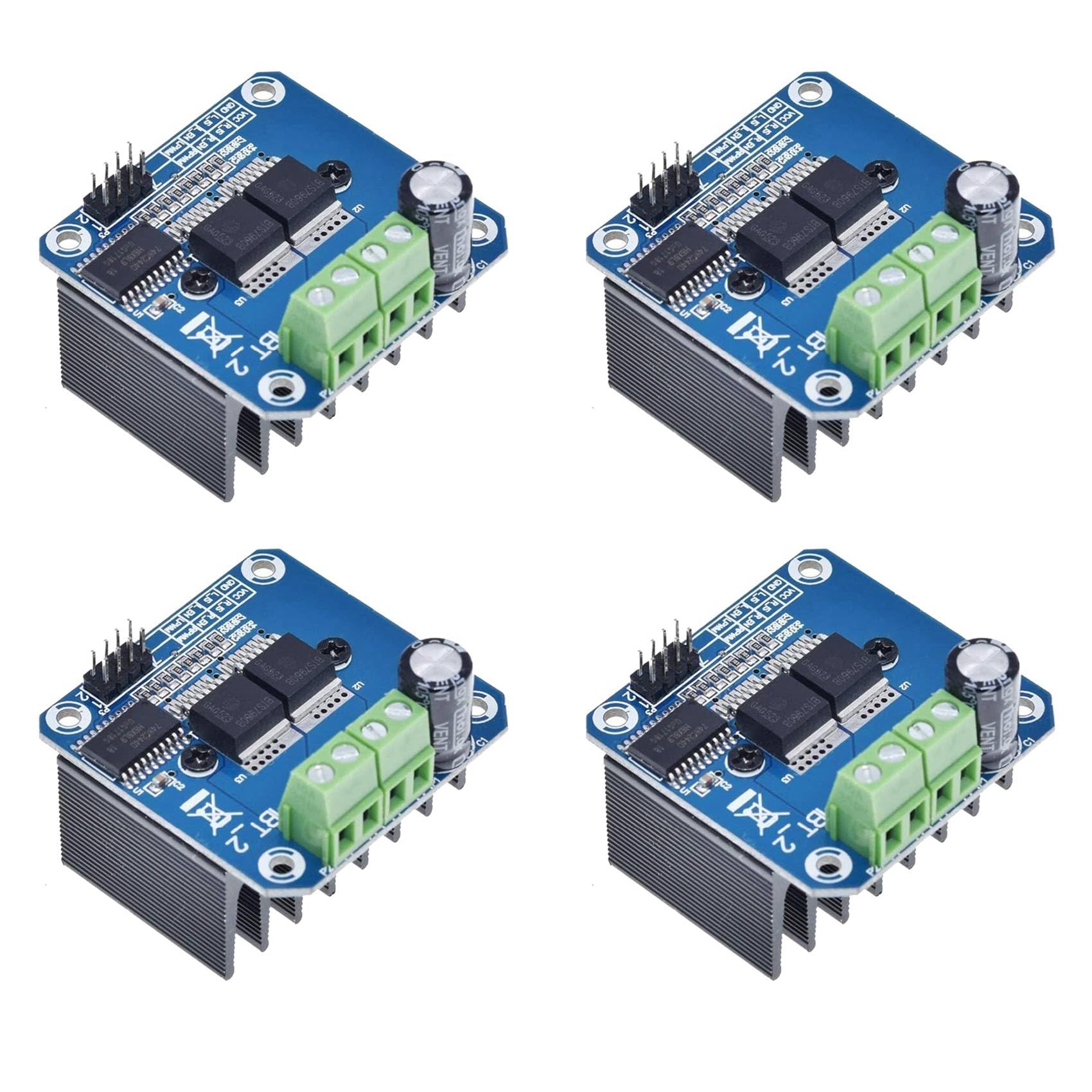 Jnchdghwa Photo Color 4X Bts7960 43A High Power Motor Driver Module/Smart Car Driver Module For Current Limit