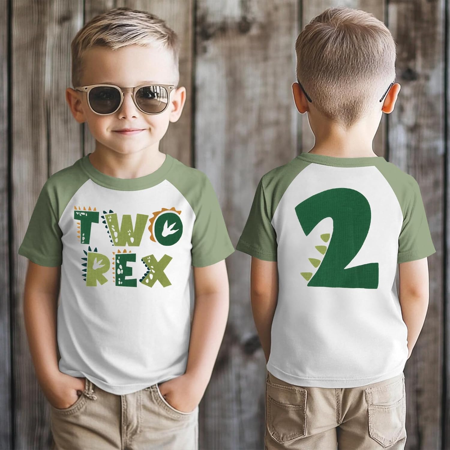 Dinosaur Birthday Shirt Toddler Boys T-Rex 2nd 3rd 4th Birthday T-Shirts Outfit Funny Dino Party Tee Tops - Image 3