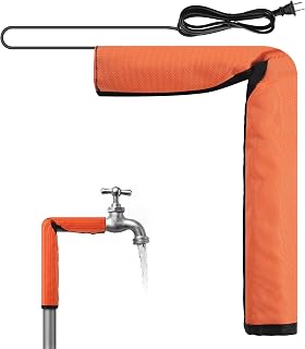 Elbow Pipe Heat Blanket 16” x 7”, Fits Pipes up to 1-1/4” OD, 120V Elbow Heat Tape for Water Pipes, Winter Freeze Protection Heater with 78.7” Power Cord, Max Temp 140°F