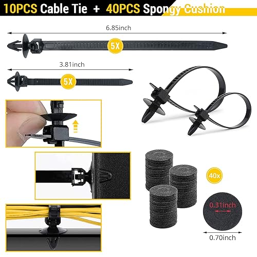 Miniatura 4 de HIEOJAT Juego de 940 clips de retención de automóvil, kit de sujetadores de plástico, clips de remache para guardabarros, 27 tamaños más populares,