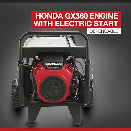 Miniatura 3 de NorthStar Lavadora a presión de agua fría a gas, 5000 PSI, 5.0 GPM, motor Honda, arranque eléctrico, transmisión por correa, modelo # 1571493