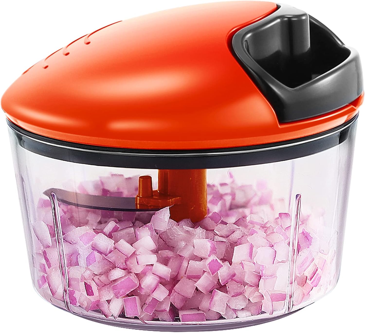 Geedel Manual Pull Food Chopper, Hand Pull String Onion Chopper Dicer