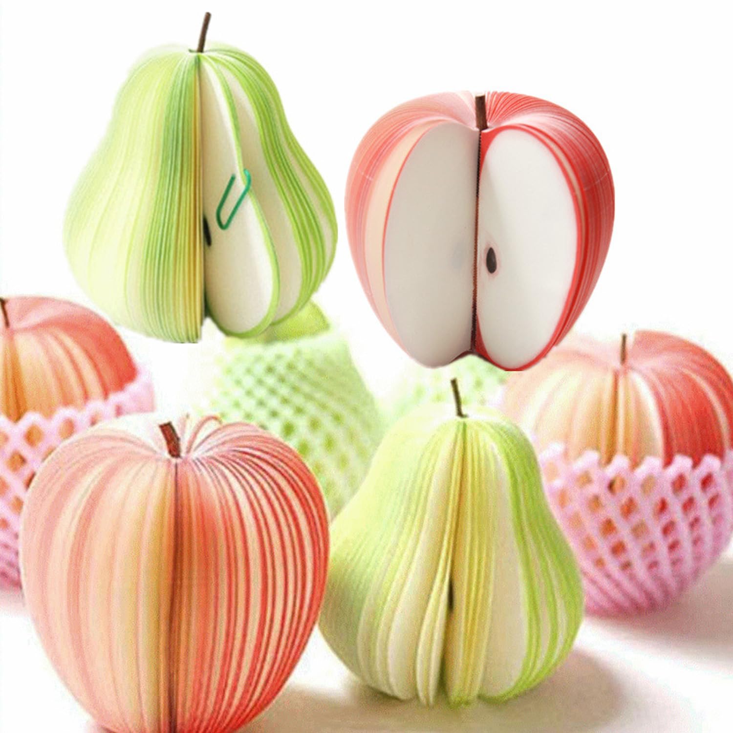 2 pieces of non sticky, freely movable 3D decorative fruit sticker set - Image 4