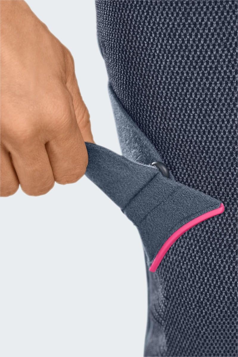 Genumedi® PT - Rodillera articulada para mejorar la guía de la rótula, extra ancho, estabilización, antideslizante, contra el dolor de rodilla