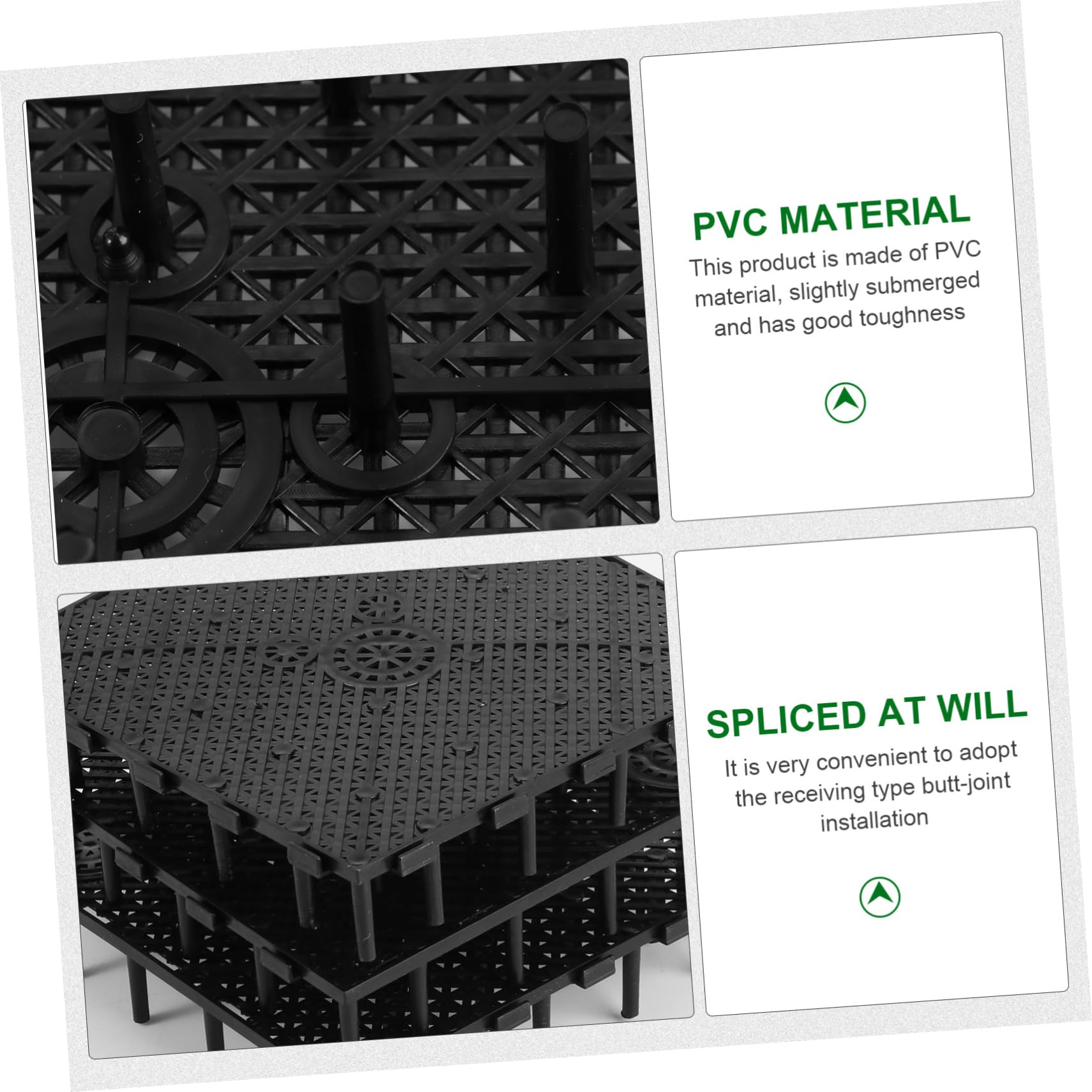 BESPORTBLE Lot de 20 Plaques Filtrantes Inférieures en PVC pour Aquarium, Système De Filtration De Fond, Plaque Filtrante Flexible, 20x20 Cm, Filtration Aquarium Domestique, Élevage De Poissons