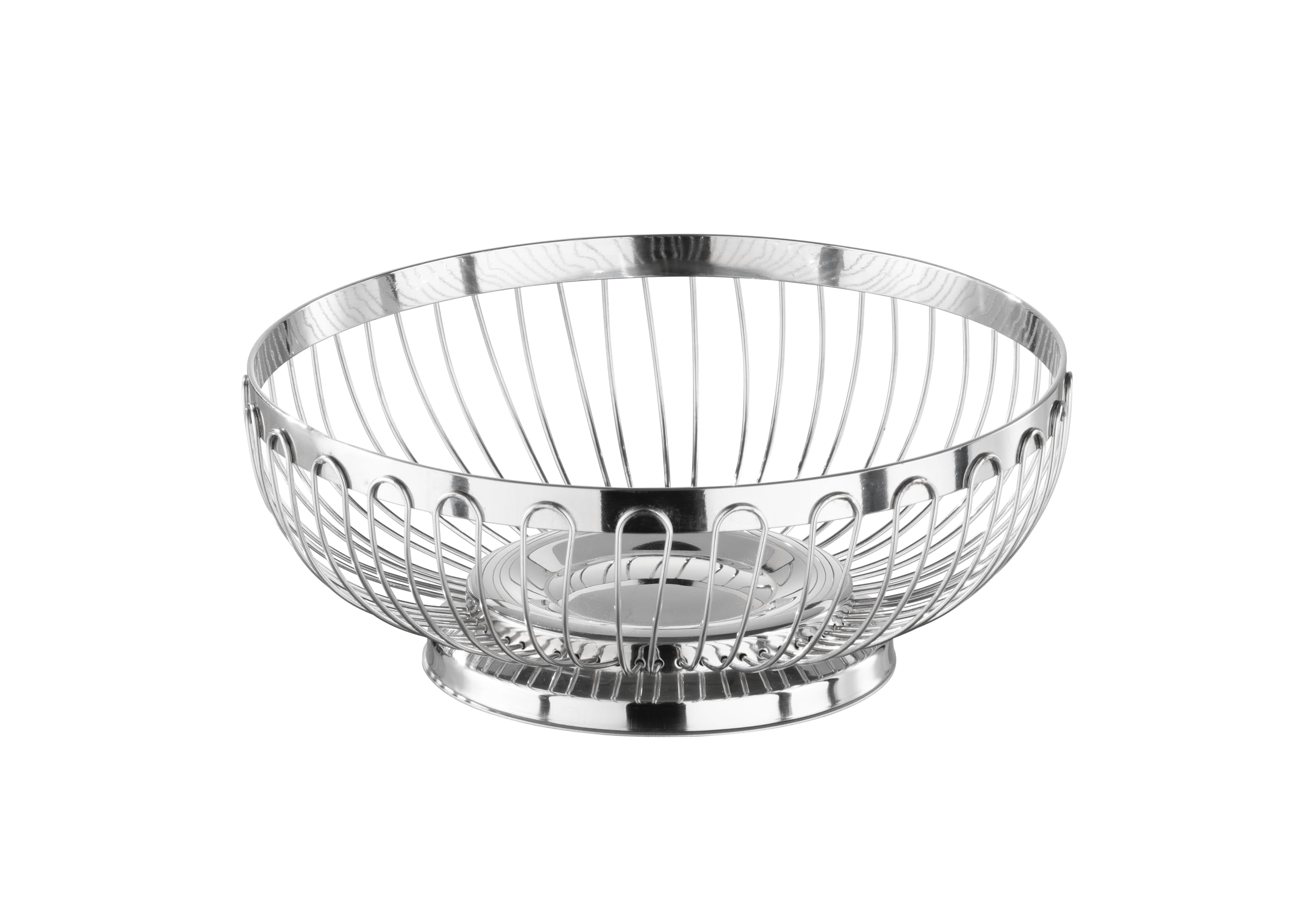 APS Urban Ronde metalen roostermand, stabiele roostermand, 17 cm x H: 7 cm, broodmand, fruitmand, groentemand, stapelbaar, zwart, vaatwasmachinebestendig