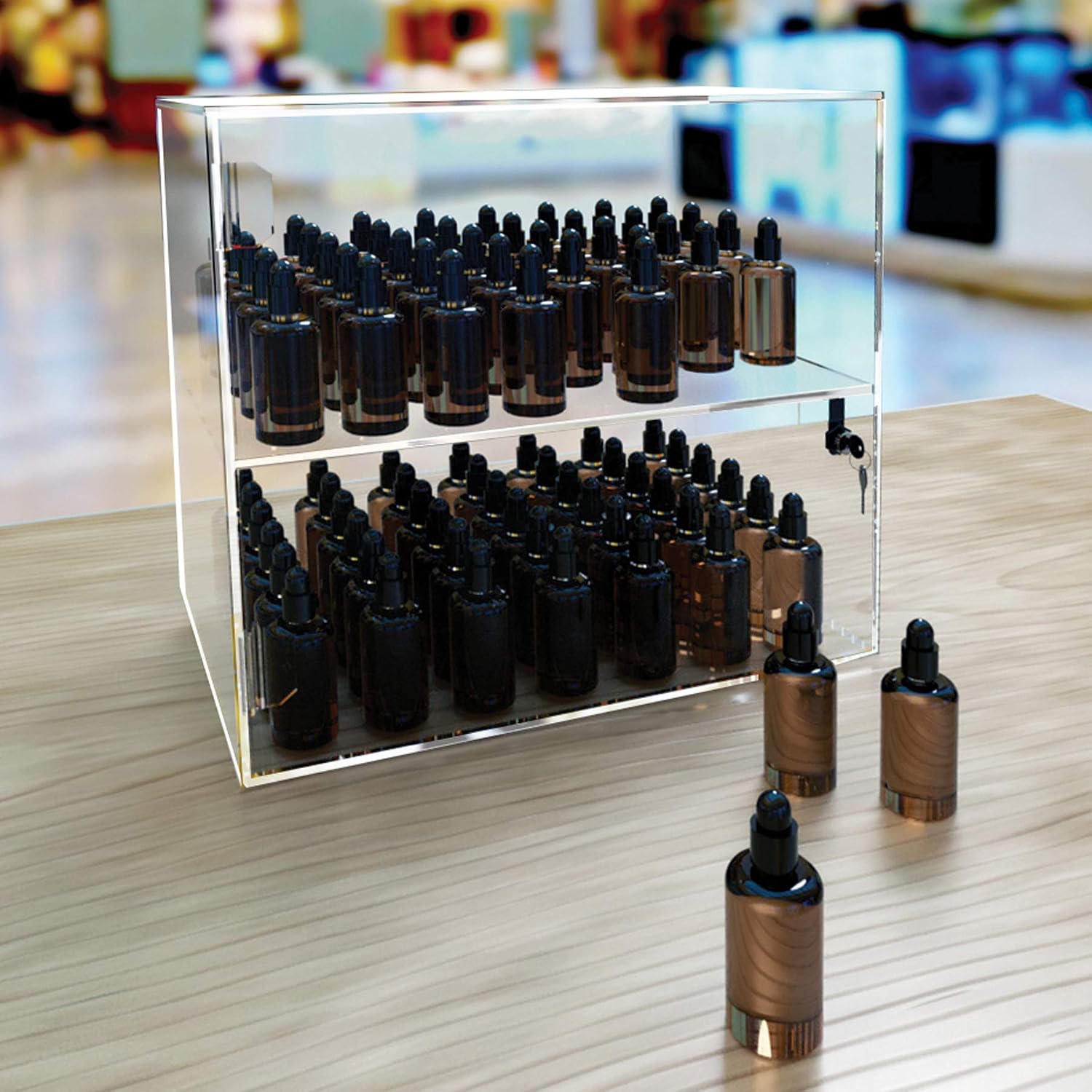 Azar Displays 255410 Acrylic Lockbox Countertop Display Case 16.375"" W