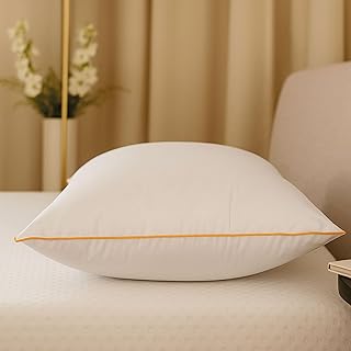 Brightr® "Nox 2er-Set Luxuriöses Kopfkissen mit Daunenalternative gegen Nackenschmerzen | Kopfkissen für Schulter- und Wirbelsäulenunterstützung für Seitenschläfer | 40x80cm | Osteopathen empfohlen