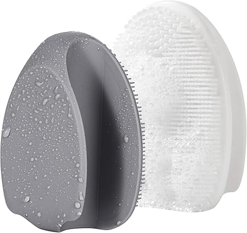 Miniatura 9 de REVEX Juego de Herramientas de Silicona para Eliminar Puntos Negros de la Nariz, Herramienta Raspadora de Puntos Negros, 2 Cepillos de Limpieza