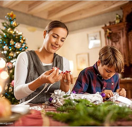 Miniatura 6 de Paquete de 3 coronas de alambre de Navidad verde oscuro de 12 pulgadas, redondas, decoración de manualidades, corona de alambre para Navidad, boda,
