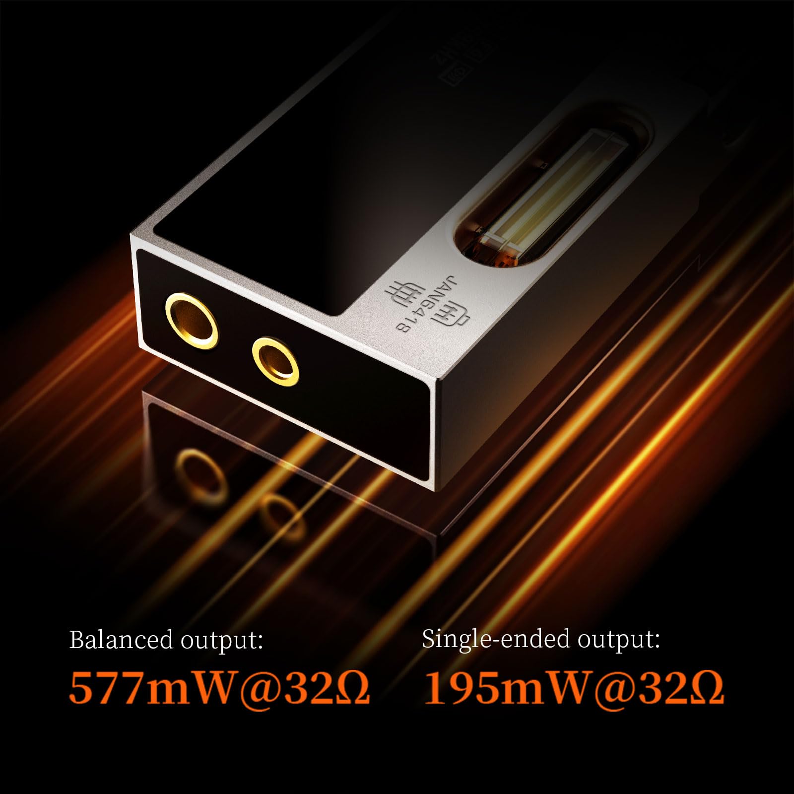 SHANLING UA7 Tragbarer Hi-Fi-DAC-Kopfhörerverstärker mit JAN6418 Vakuumröhren, Dual-Modi (Röhre/Solid-State), 4,4 mm symmetrischer und 3,5 mm einseitiger Ausgang, 577 mW hohe Leistung, Orange