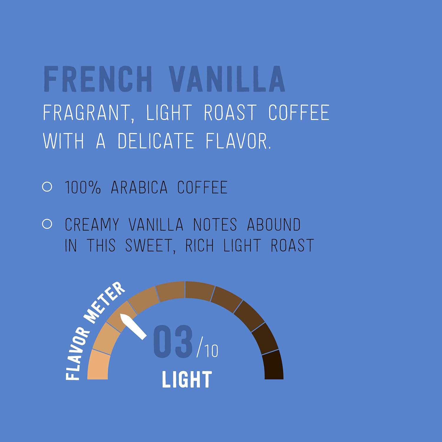 Amazon Brand - Happy Belly Light Roast Coffee Pods, French Vanilla Flavored, Compatible with Keurig 2.0 K-Cup Brewers, 100 Count - Image 3