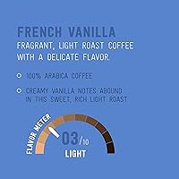 Vista 3 de Marca Yaxa – Cápsulas de café tostado ligero Happy Belly, sabor a vainilla francesa, compatibles con cafeteras Keurig 2.0 K-Cup, 100