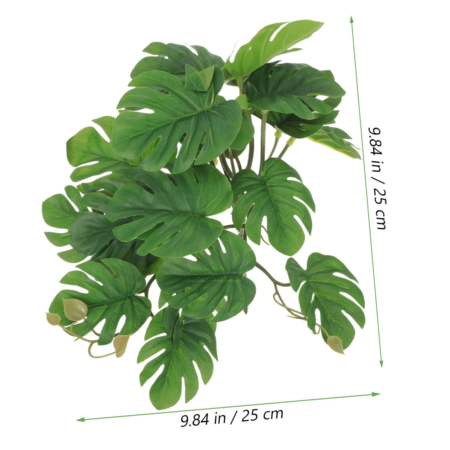 Kisangel 4piezas Terrario Decorativo Plantas Artificiales para Reptiles Accesorios De Hábitat Simulados para Acuarios y Terrarios Sin Daño Mascotas