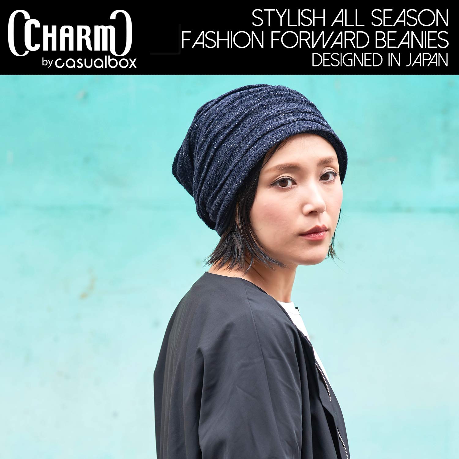 CHARMOrganic Cotton Winter Hat Mens Slouchy Oversized Beanie Womens Chemo  Cap