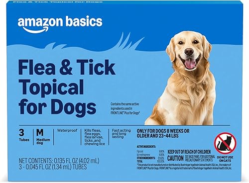 Marca Amazon – Solimo tratamiento tópico de pulgas y garrapatas para perros (pequeño, mediano, grande, extra grande)