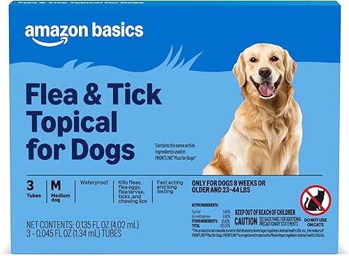 Amazon Basics Preventative Flea and Tick Topical Treatment for Dogs,