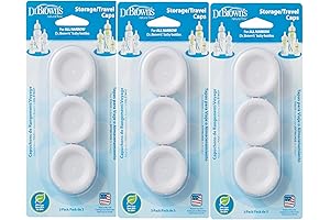 Dr. Brown's Natural Flow Standard Storage Travel Screw On Caps