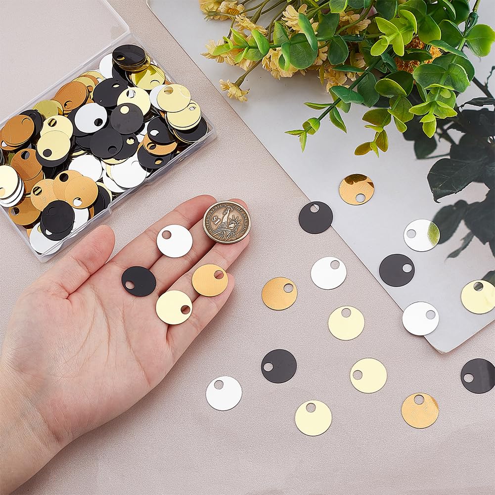 Paillette Pour Cocktail Paillettes Rondes PH PandaHall 1530pcs - 20mm 18 Couleurs - Sequins Irisés Pour Broderie DIY Déco Sequins Stitch