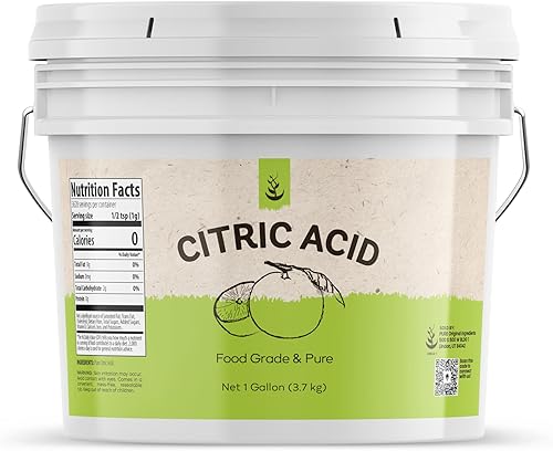 Pure Original Ingredients Ácido cítrico (1 galón) puro y sin diluir, limpiador multiusos, potenciador disponible en Yaxa Peru