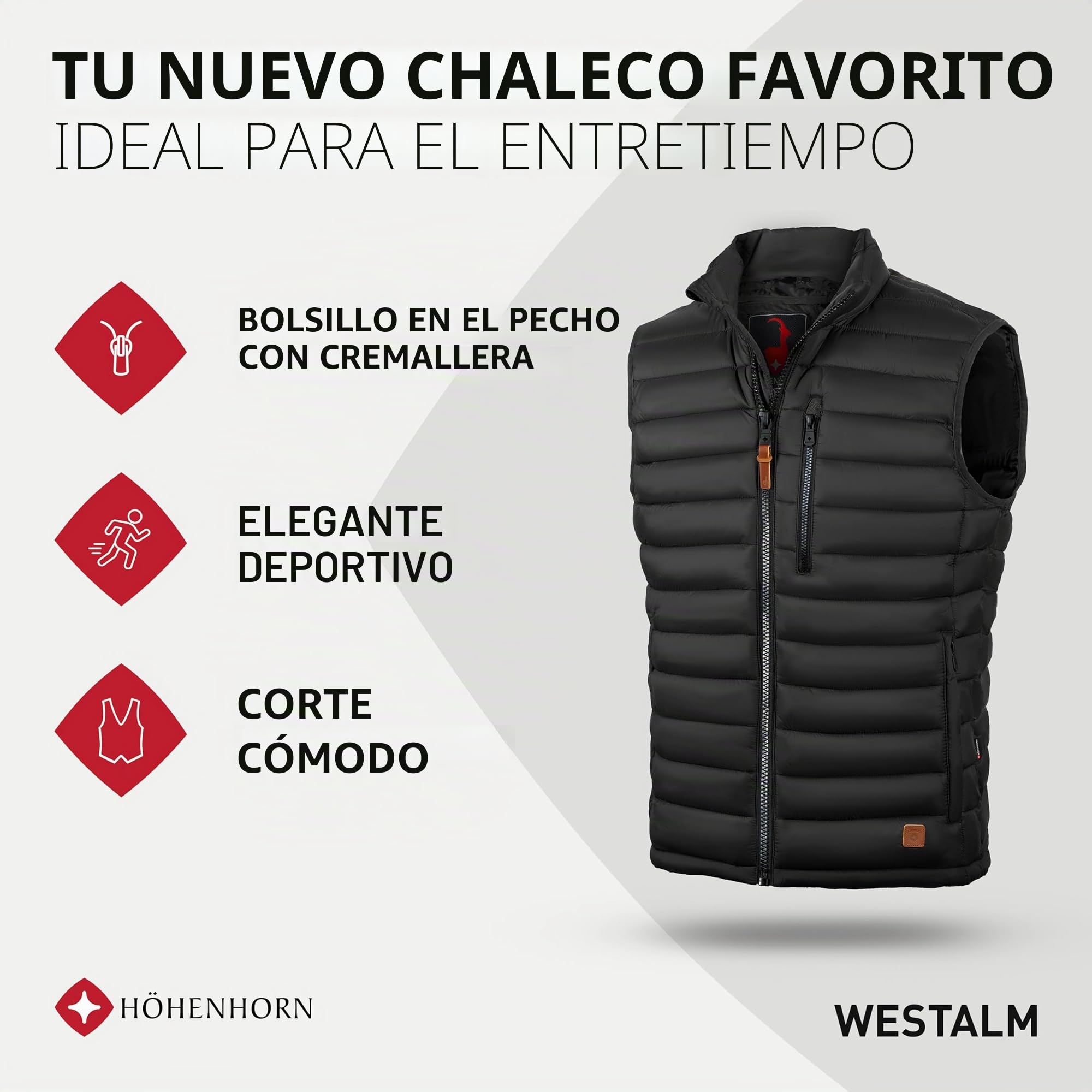 Höhenhorn Westalm - Chaleco acolchado para hombre