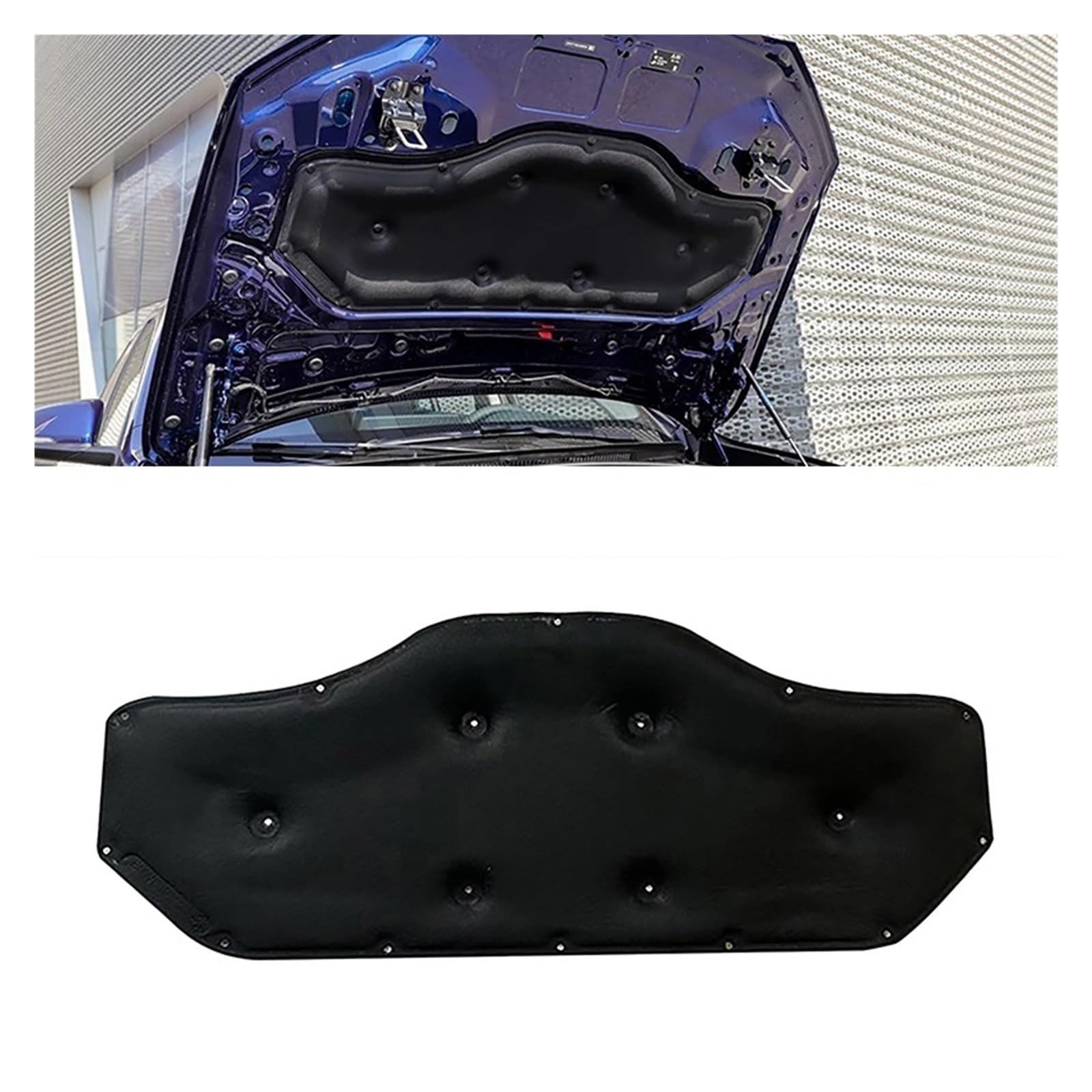 Mousse de coton insonorisée BMW X1 F48 roulez en silence sur autoroute avec ce tapis de capot
