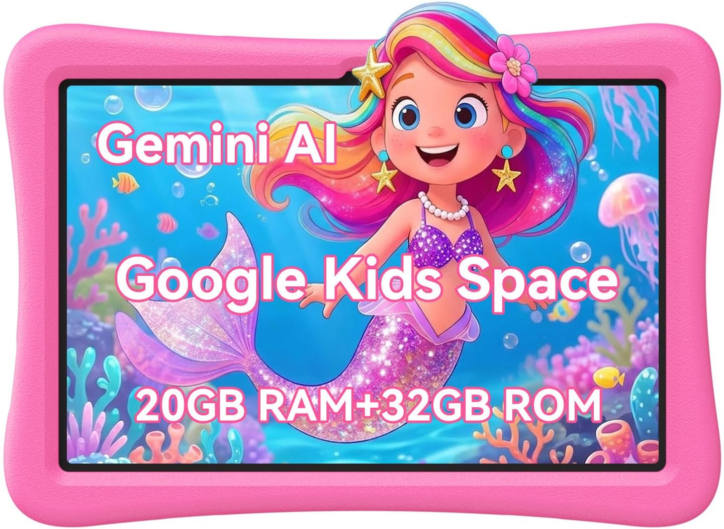 Amazon.com : SVITOO Kids Tablet 10 Inch, Android Tablets Toddler Tablet with Parental Controls, 20GB Ram 32GB ROM 1TB Expandable, Dual Camera, 6000mah WiFi 6, Shockproof Eva Case Pink