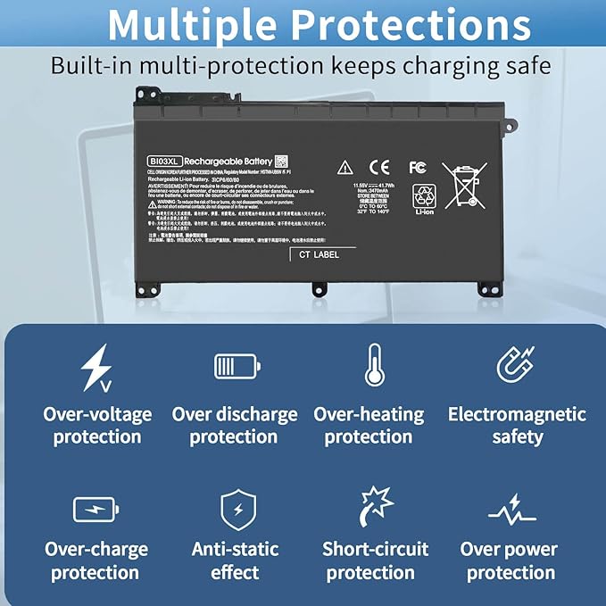 Batería King EBOYEE BI03XL para HP Pavilion X360 miniatura 4