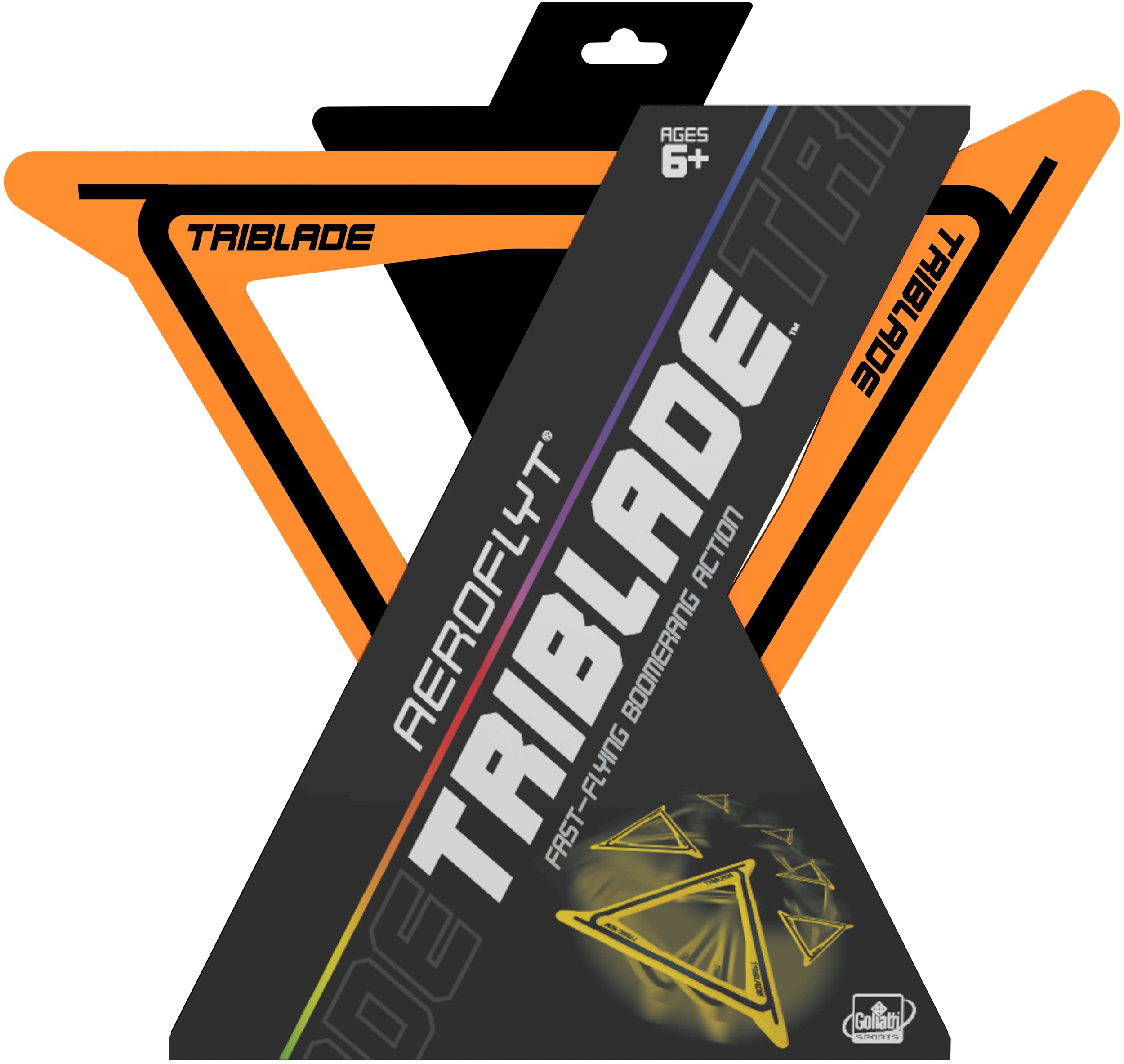 WAHU Goliath Sports Aeroflyt Triblade Orange Fast Flying Boomerang Action (8530)