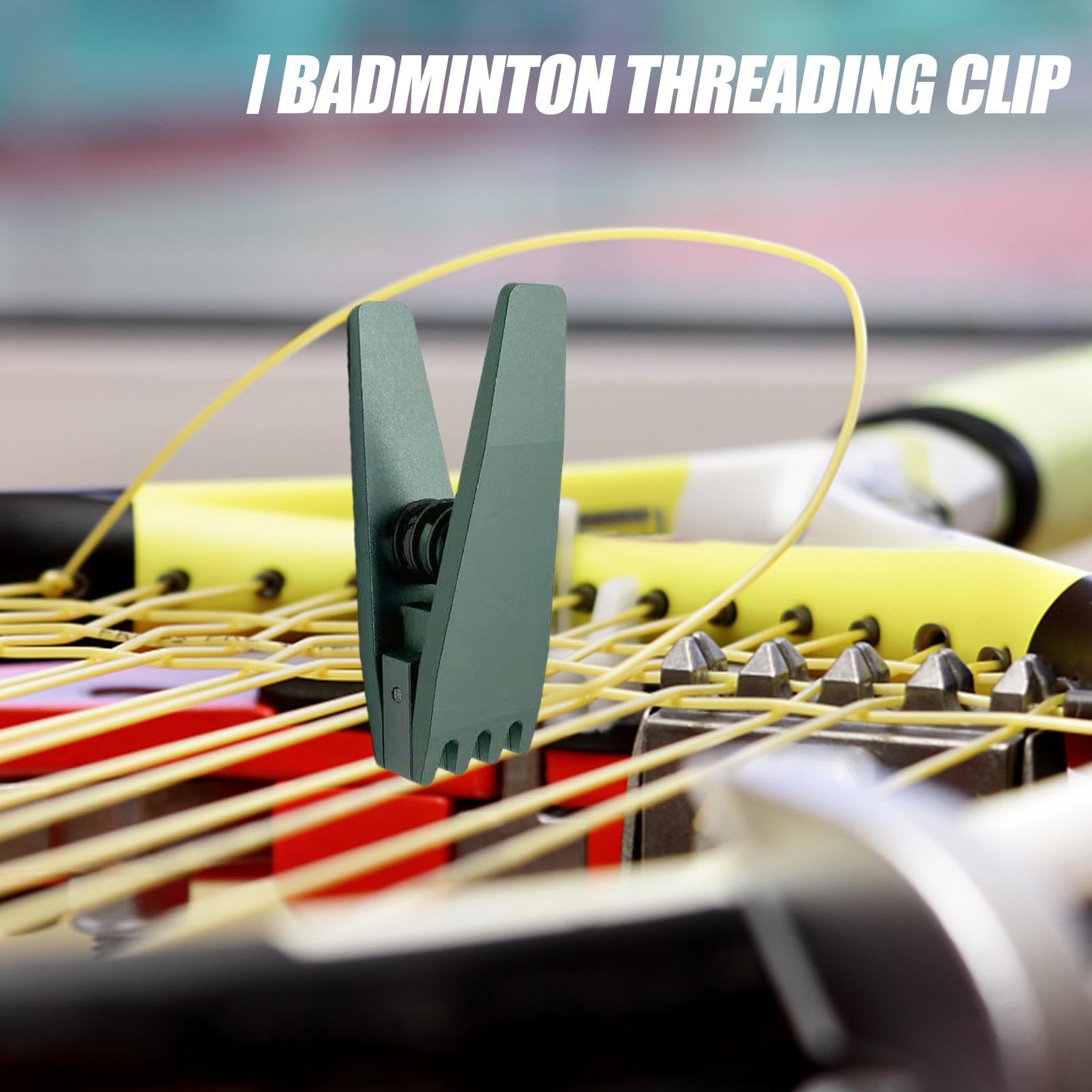 Tennisschläger-Saitenklemme | Tennissaitenklemme | 4 Zinken Badminton-Zugklemme, breiter Kopf, Schlägersaiten-Unterstützung für Tennissaiten-Maschine