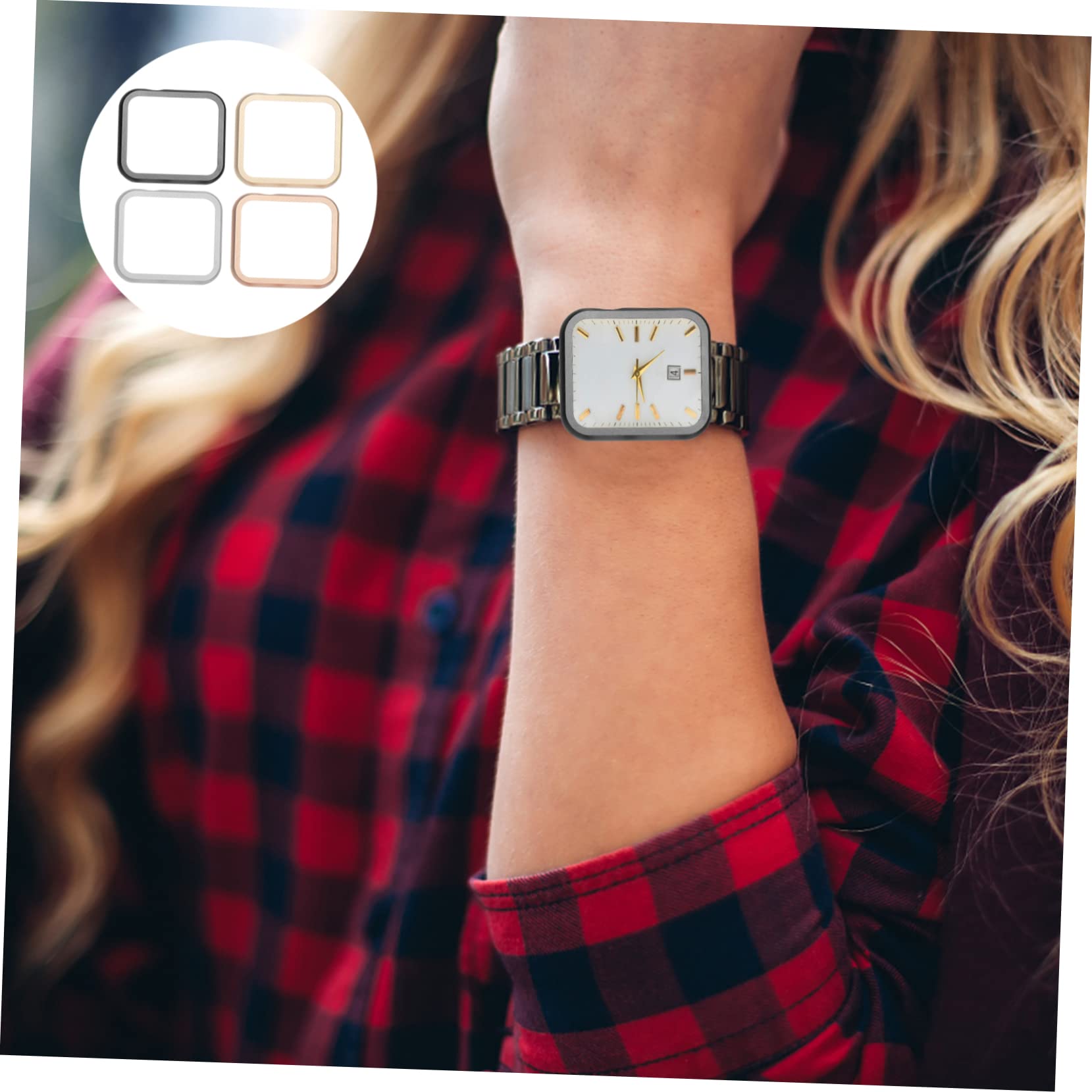 UPKOCH 8 Pcs Watch Protection Case Watch Case for Protector Case for Watch Protector Case Aluminum Alloy