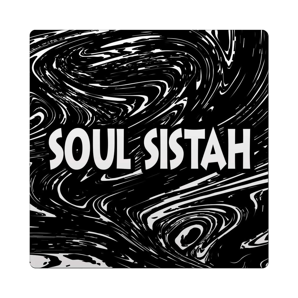 Makoroni - Soul SISTAH Africa Des#2 Ceramic Tile Trivet 4.25x4.25 inc