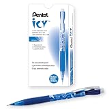 Pentel Icy Mechanical Pencil, (0.7mm), Blue Barrel, Box of 12 (AL27TC) – view 1