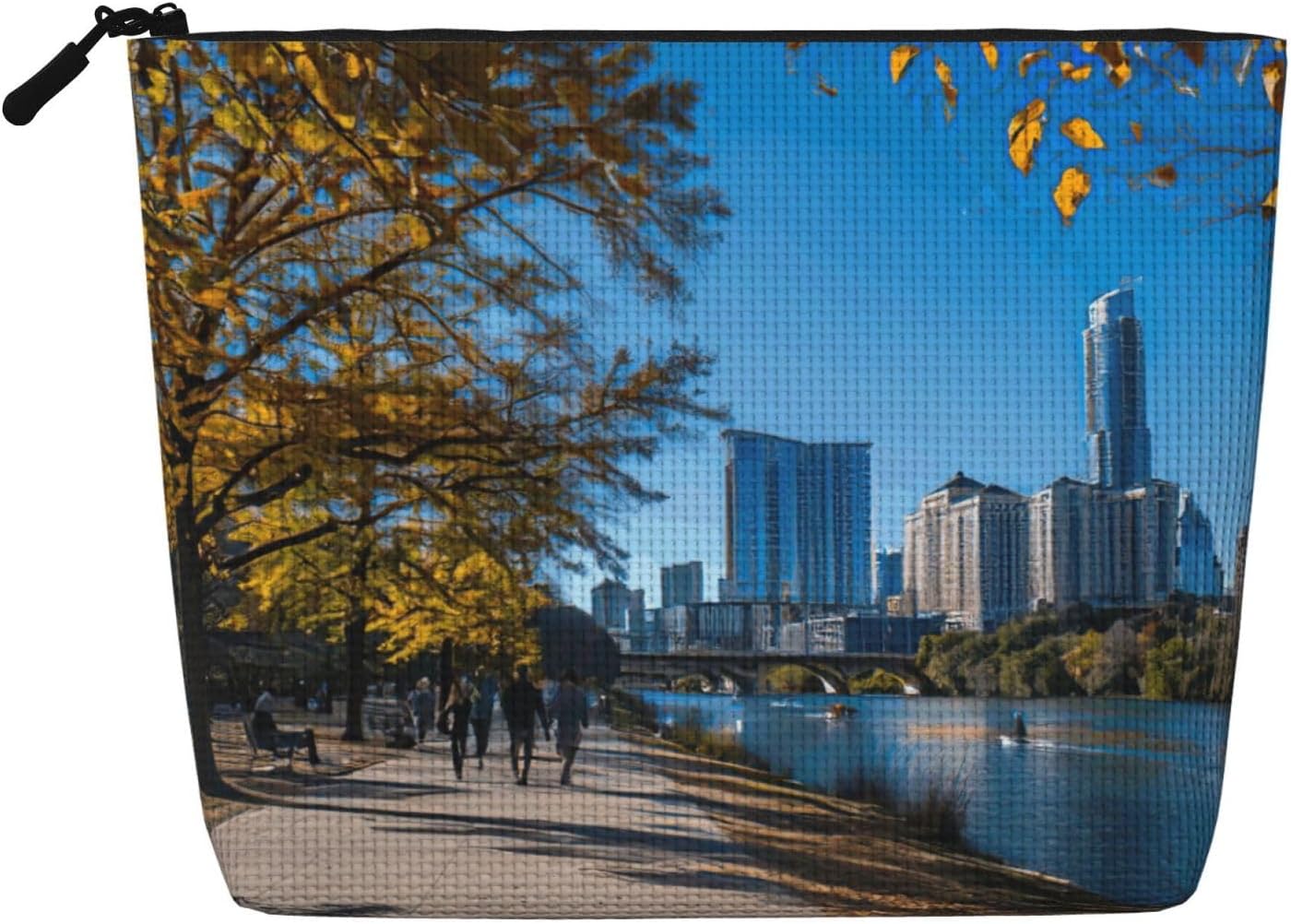 Fake Hemp Austin Texas Print Makeup Bag
