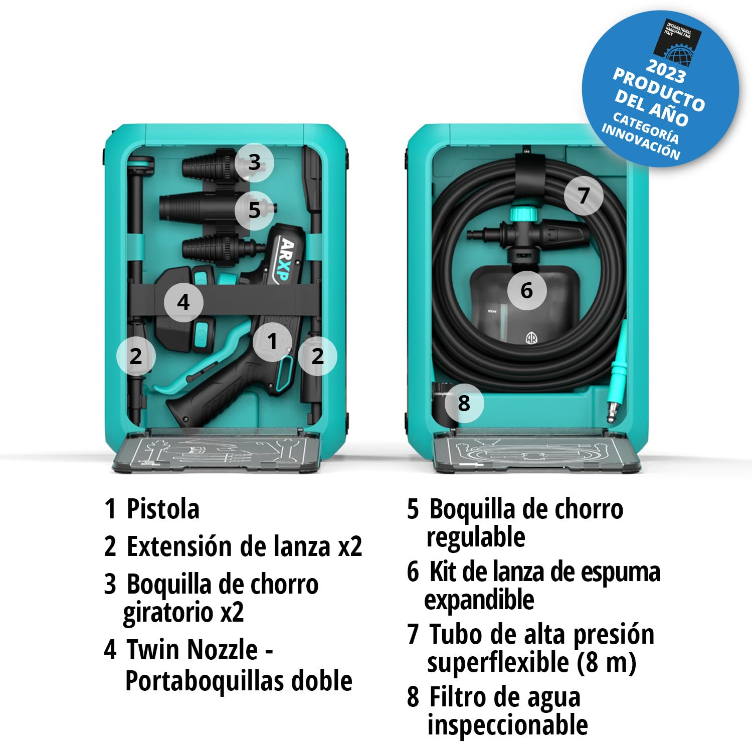 ARXP Hidrolimpiadora de Alta Presión BOX5 160DTS compact (2700 W, 160 bar, 850 l/h)