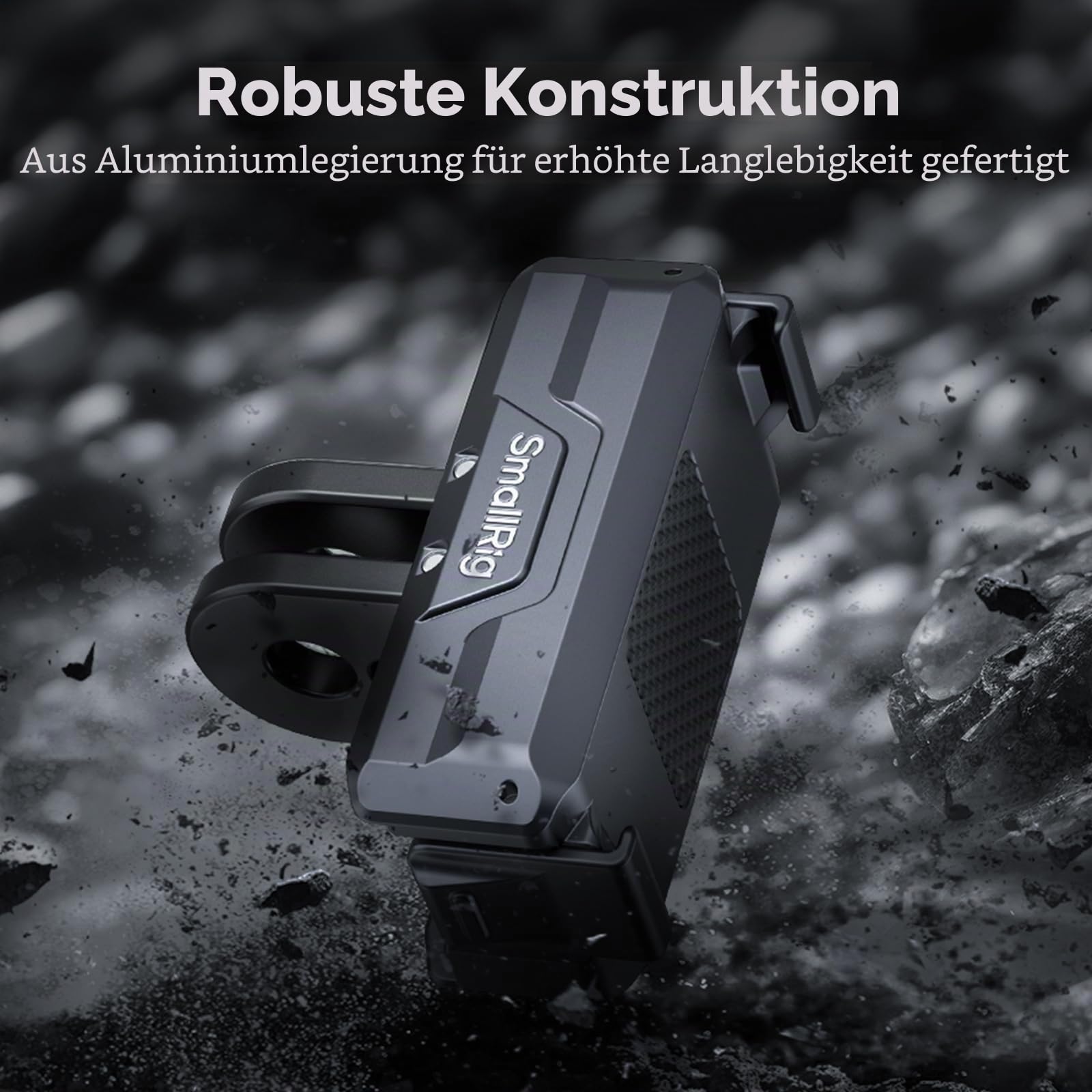 SMALLRIG Magnetic Adapter Mount Magnetische Adapterhalterung für DJI Osmo Action 5 Pro/Action 4 / Action 3 mit einem faltbaren Anschluss und einem 1/4'' Gewindeloch - 3662B