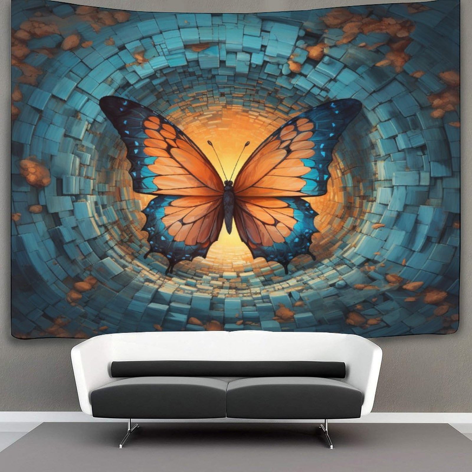 kaiyun Butterfly Tapestry, Wall Art Aesthetic Home Decoration for Living Room Dorm 100cmx150cm