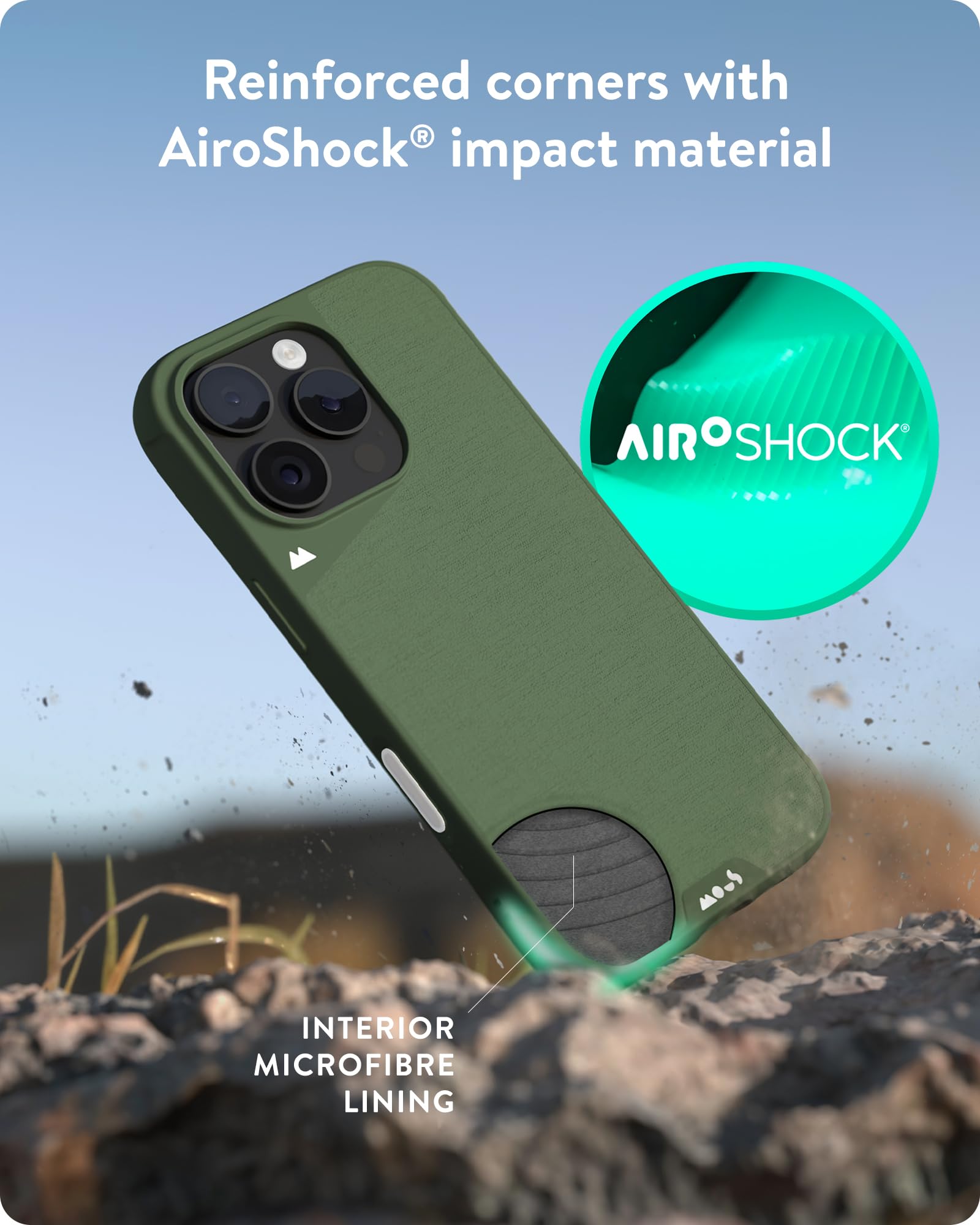 Mysz do iPhone 16 Pro Max Case MagSafe kompatybilny, przycisk sterowania aparatem - Limitless 6.0 - zielony - odporny na wstrząsy futerał na telefon
