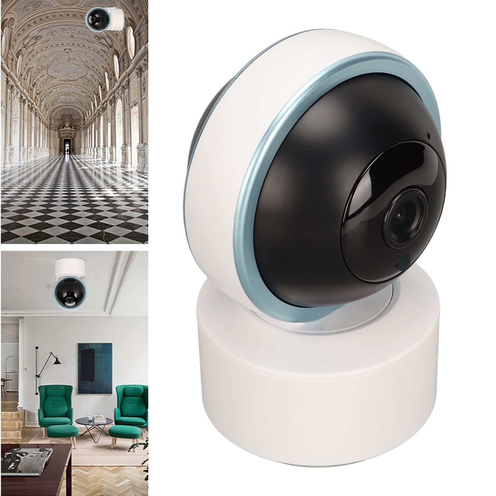 Kamera bezpieczeństwa Mini 1080P HD Wewnętrzna, inteligentna niania Kamera dla zwierząt domowych do bezpieczeństwa w domu, kamera IP do śledzenia ruchu z telefonem komórkowym WiFi 5/2,4 GHz Zdalne w