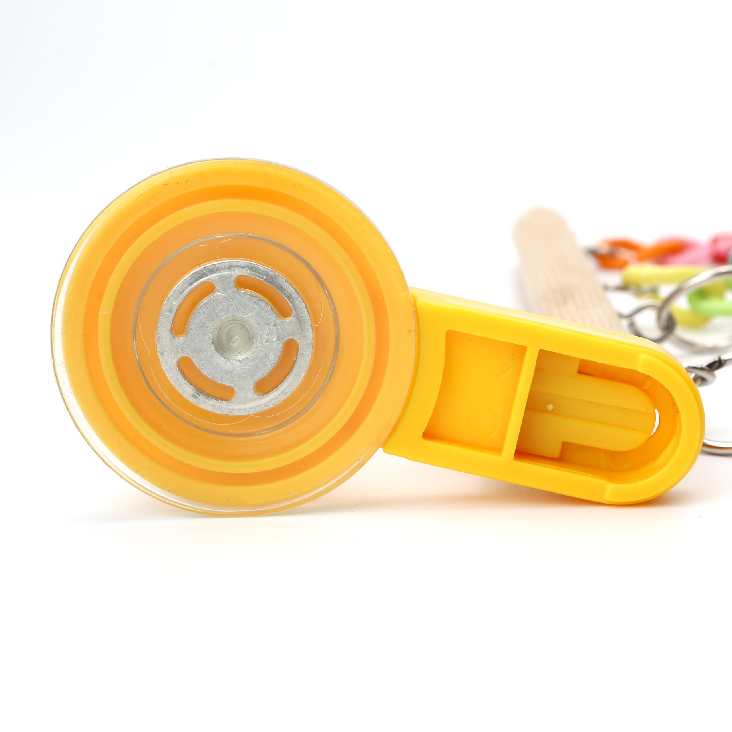 Wood Window Bird Perch Toy with Suction Cup, Climbing Ramp Ladder Platform, Enrichment Accessories Stuff for Parrot, Parakeet, Budgie, Cockatiel, Finches to Playstand Bath Car, Love Travel Inside Cage - image 8