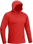 TACVASEN UPF 50+ Chemises de soleil UV Protection Quick Dry Lightweight Long Sleeve Hoodie Shirt Cool Shirt Pêche Nage pour homme
