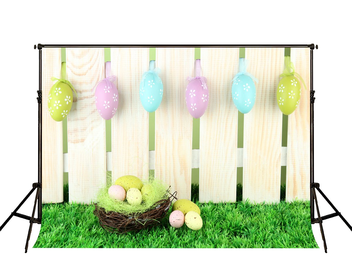 KateHome PHOTOSTUDIOS Fotografia di Pasqua Sfondo 2.2x1.5 m Foto Primavera Fondali Uova Fotografia Sfondo Neonato Sfondo per Studio