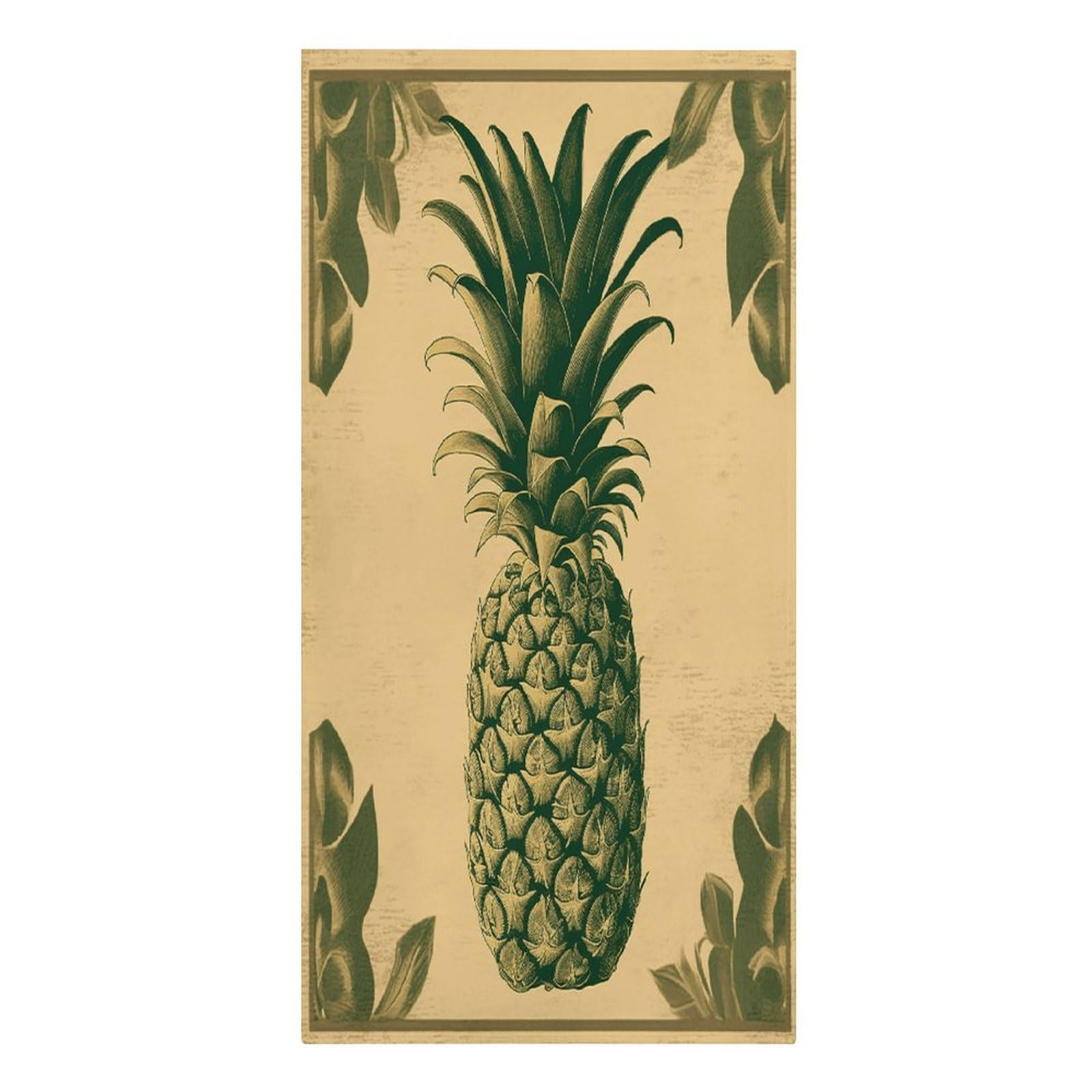 FekiLoot Vintage Welcome Pineapple Towels Lightweight Thin Beach Towel Classic Soft Large Pool Towel Highly Absorbent Sand Free Bath Towels Travel Blanket for Vacation Essentials Adult Gift 30" X 61"