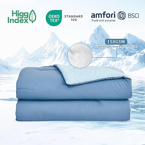 Vista 6 de Edredón tamaño individual/individual XL, juego de edredón alternativo para todas las estaciones, suave y acogedor, ultra suave, ligero y afelpado