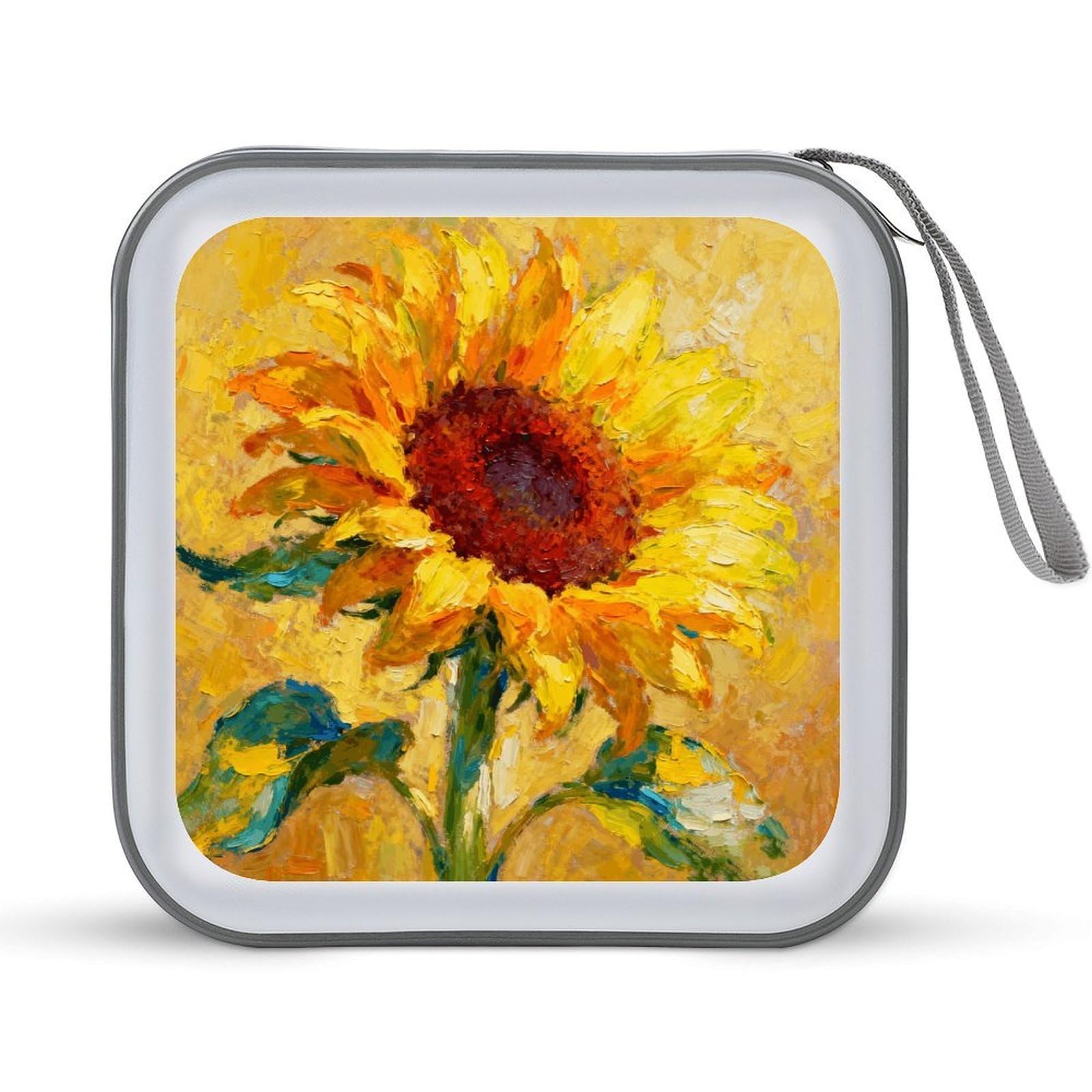 VstaDank The Sun's Rays Are Dazzlingly Brilliant. CD Case, Portable CD Sleeve Zipper-Style CD/DVD Wallet, Anti-Scratch CD Storage Pouch, Plastic CD Case for CDs, DVDs, Blu-rays, Vinyl Records