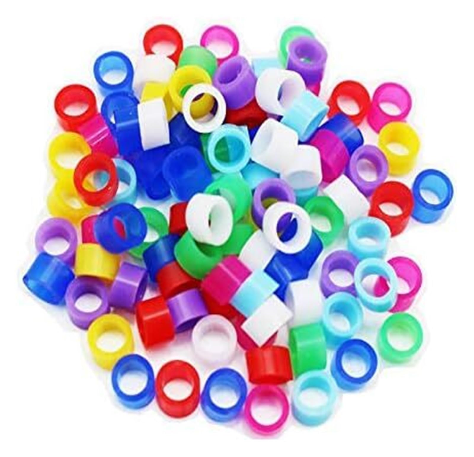 Fefef One Color 100Pcs Bird Foot Rings，With Numbered Bird Leg Clip Plastic Ultralight Ring Bird Ring Leg Bands For Parrot Finch Canary Gouldian Diameter 2Mm 3Mm 4Mm 5Mm Bird Foot Ring(3Mm)
