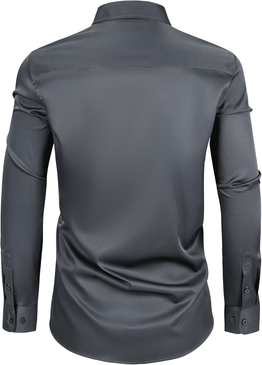 Mens Dress Shirts Long Sleeve Collared Shirt Wrinkle Resistant Formal Shirts Business Casual Button Down Shirt - Image 3